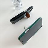 Diamond Pattern Leather Like Wallet iPhone Case-Exoticase-