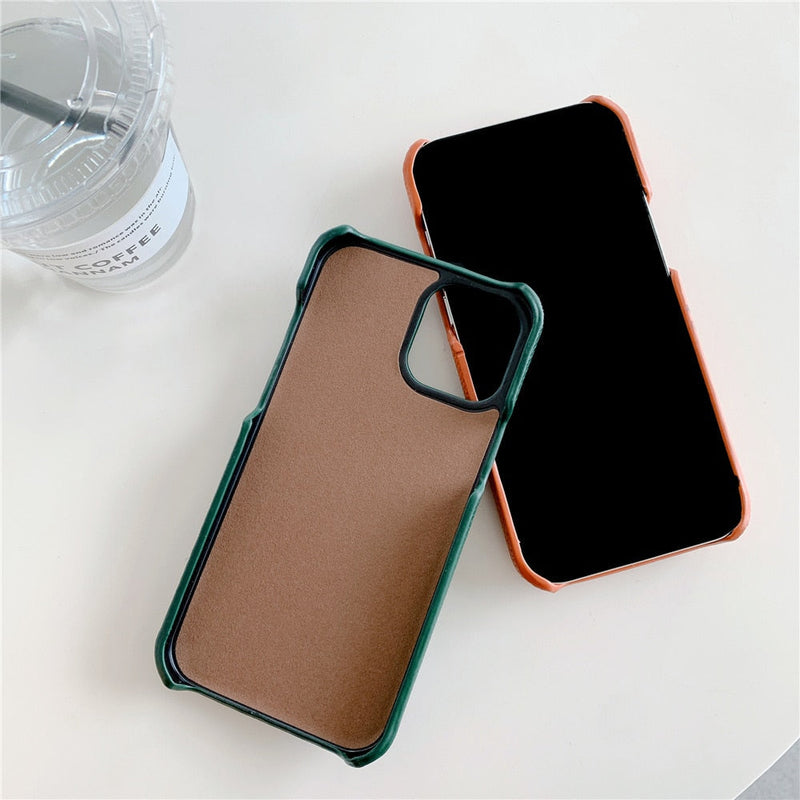 Diamond Pattern Leather Like Wallet iPhone Case-Exoticase-