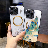 Dreamlike Floraland Apple iPhone Case With MagSafe Ring-Exoticase-