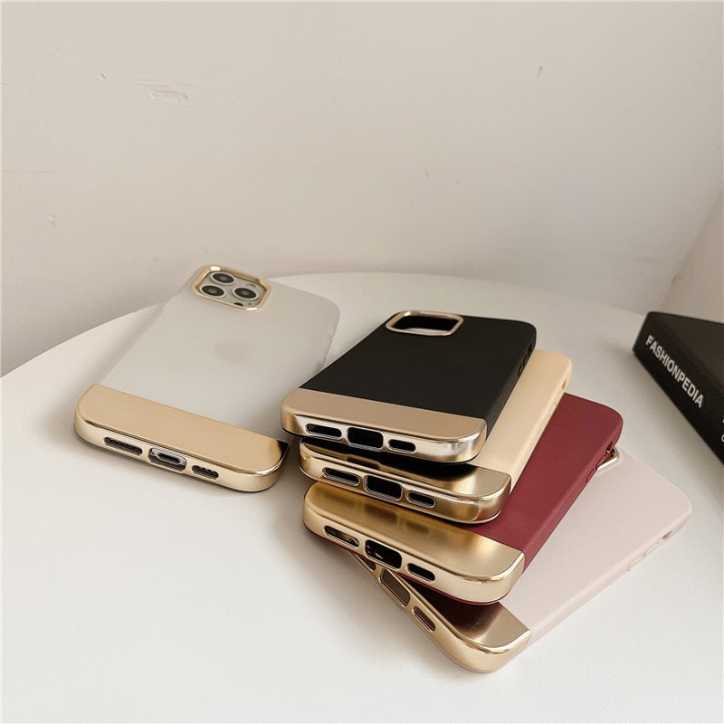 Dual Color Solid iPhone Case-Exoticase-