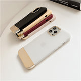 Dual Color Solid iPhone Case-Exoticase-