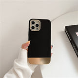 Dual Color Solid iPhone Case - Exoticase - For iPhone 13 Pro Max / Black