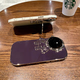 Electroplated Astronaut Camera Lens Cover iPhone Case-Exoticase-