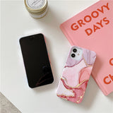 Electroplated Glitterflow Marble iPhone Case - Exoticase -
