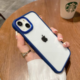 Electroplated Metal Lens iPhone Case-Exoticase-For iPhone 12-Blue-
