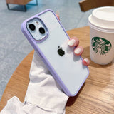 Electroplated Metal Lens iPhone Case-Exoticase-For iPhone 12-Lavender-
