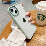Electroplated Metal Lens iPhone Case-Exoticase-For iPhone 12-Light Green-