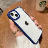 Electroplated Metal Lens iPhone Case - Exoticase - For iPhone 12 / Blue