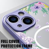 Floral Bloom Matte MagSafe iPhone Case-Exoticase-