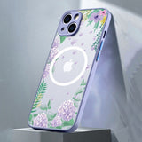 Floral Bloom Matte MagSafe iPhone Case-Exoticase-