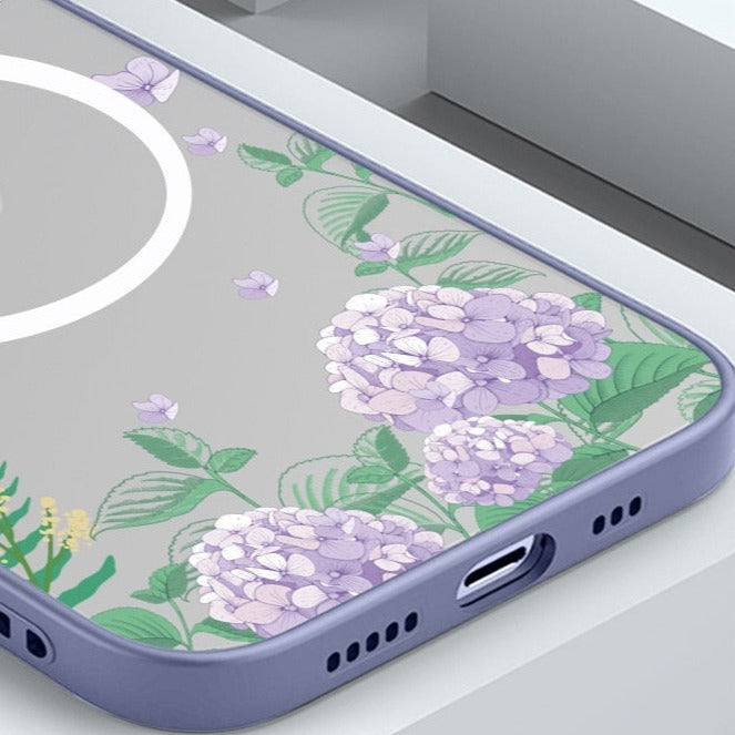 Floral Bloom Matte MagSafe iPhone Case-Exoticase-