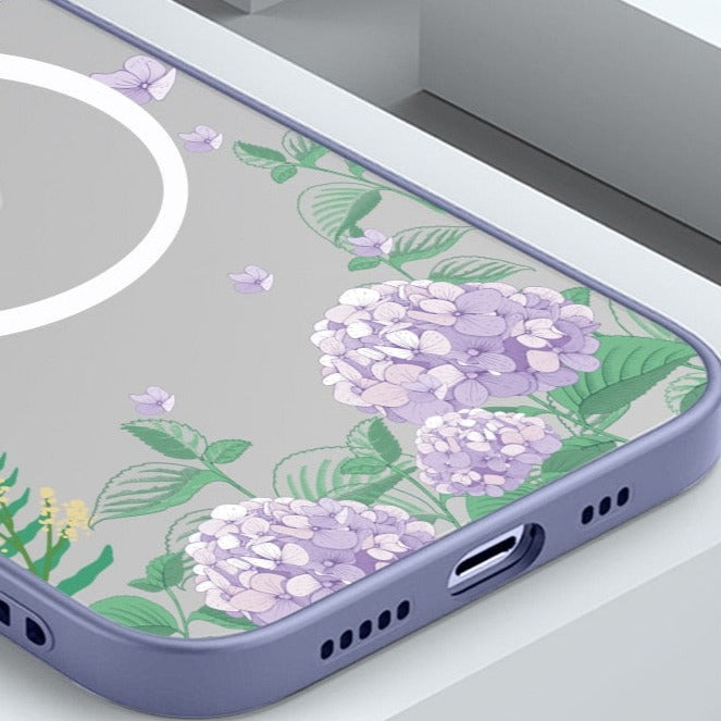 Floral Bloom Matte MagSafe iPhone Case-Exoticase-Exoticase