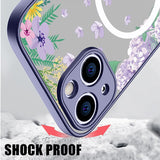 Floral Bloom Matte MagSafe iPhone Case-Exoticase-