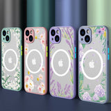 Floral Bloom Matte MagSafe iPhone Case-Exoticase-