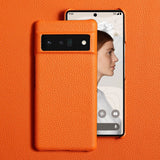 Genuine Cowhide Leather Google Pixel Phone Case-Pixel 7 Cases-Exoticase-