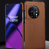 Genuine Litchi Grain Leather OnePlus Case-Exoticase-
