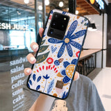 Gold Foil Floral Marble Samsung Case-Samsung Galaxy Phone Case-Exoticase-