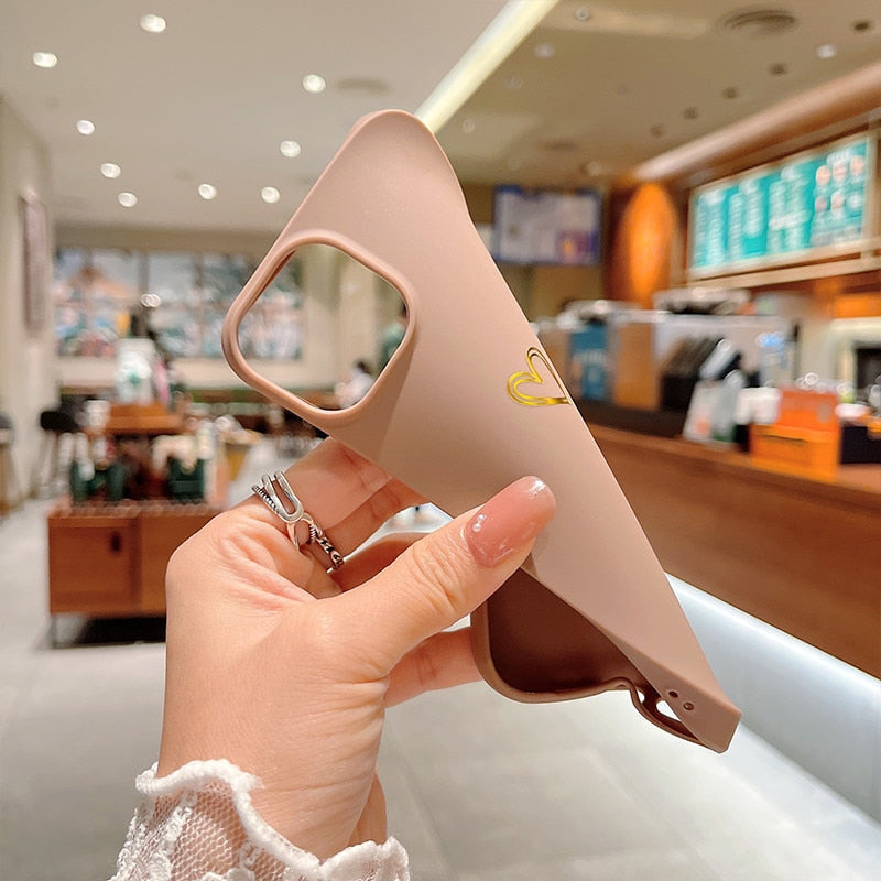 Gold Heart iPhone Case - Exoticase -