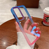 Gradient Rainbow Transparent Samsung Galaxy Case-Exoticase-