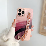 Happy Quotes iPhone Case with Chain-Exoticase-For iPhone 13 Pro Max-5-