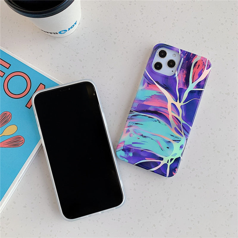 Laser Marble iPhone Case-Exoticase-