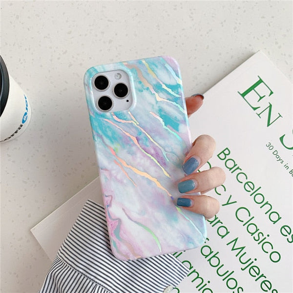 Laser Marble iPhone Case - Exoticase - For iPhone 13 Pro Max / 1