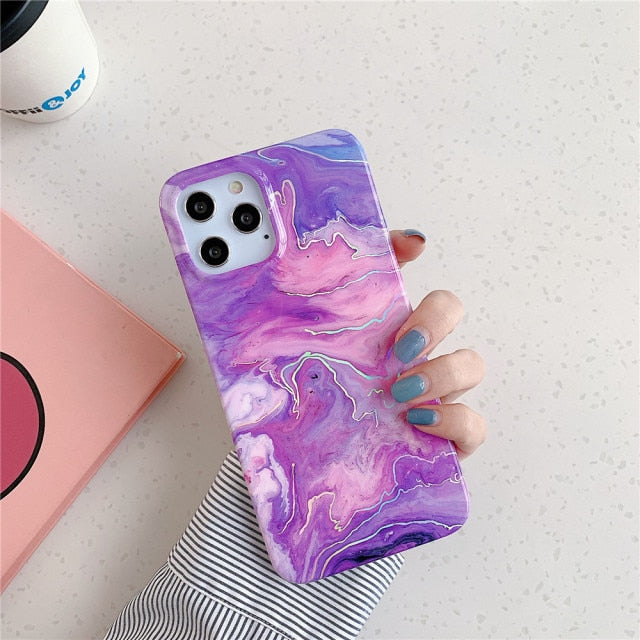 Laser Marble iPhone Case - Exoticase - For iPhone 13 Pro Max / 3