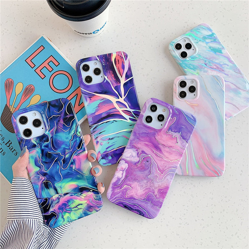 Laser Marble iPhone Case-Exoticase-