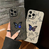 Laser Rainbow Butterfly Apple iPhone Case-Exoticase-