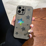 Laser Rainbow Stars Apple iPhone Case-Exoticase-
