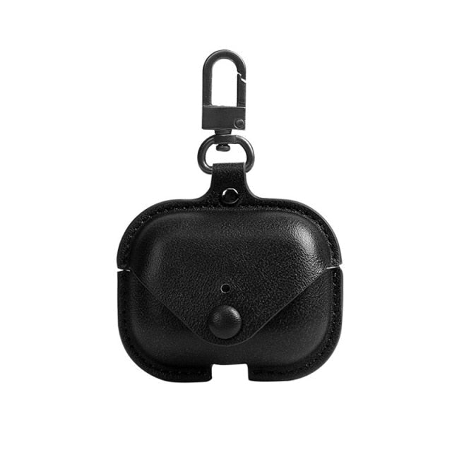 Leather AirPods 3 Case-Exoticase-Black-