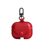 Leather AirPods 3 Case-Exoticase-Red-