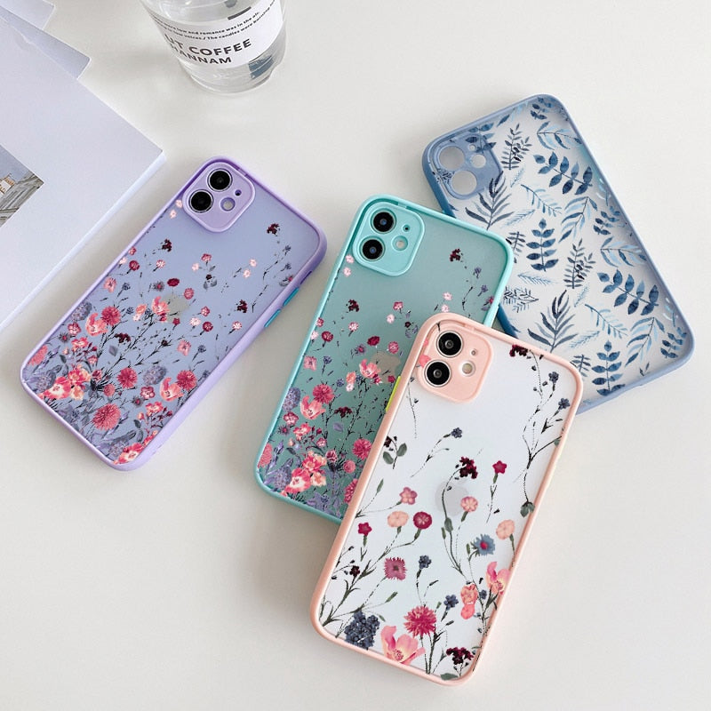 Little Angels Floral iPhone Case-Exoticase-