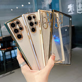 Luxury Plating Clear Samsung Case - Exoticase -