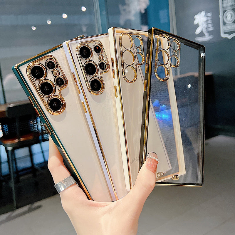 Luxury Plating Clear Samsung Case - Exoticase -
