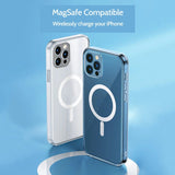 MagSafe Compatible Transparent and Silicone iPhone Case-Exoticase-