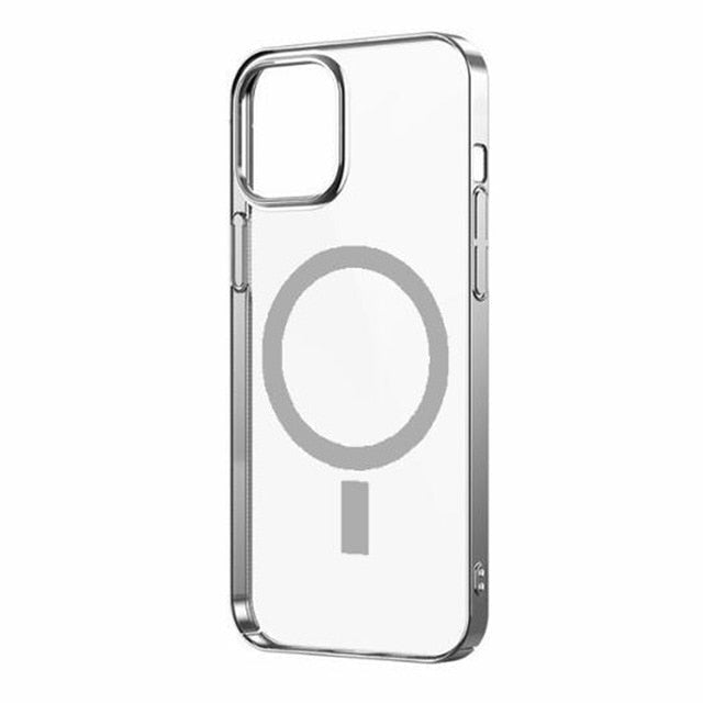 MagSafe Wireless Charging iPhone Cases - Exoticase - For iPhone 12 Pro Max / Silver