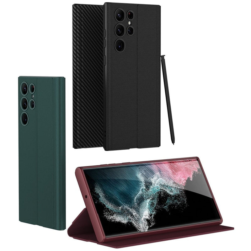Magnetic Front Flip Cover Samsung Case-Exoticase-