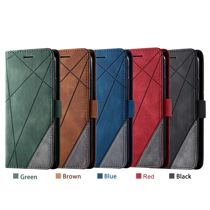 Magnetic Leather Wallet Flip iPhone Case-Exoticase-