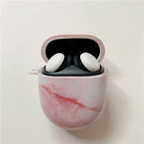 Marble Floral Google Pixel Buds Pro Case-Exoticase-F-