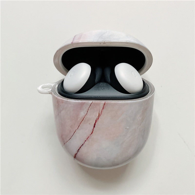 Marble Floral Google Pixel Buds Pro Case-Exoticase-J-