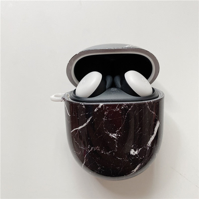Marble Floral Google Pixel Buds Pro Case-Exoticase-G-