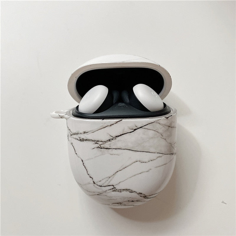 Marble Floral Google Pixel Buds Pro Case-Exoticase-H-