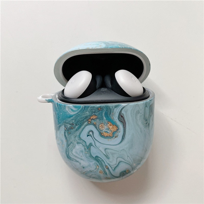 Marble Floral Google Pixel Buds Pro Case-Exoticase-I-
