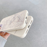 Marble, Leaves & Abstract Art iPhone Case-Exoticase-