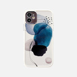 Marble, Leaves & Abstract Art iPhone Case-Exoticase-