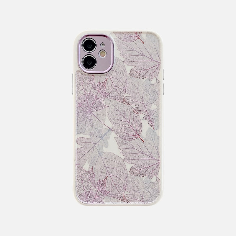 Marble, Leaves & Abstract Art iPhone Case-Exoticase-
