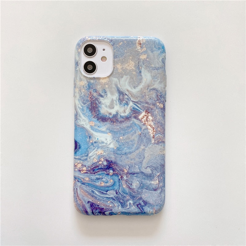 Marble iPhone AirPods Case Combo 1-Exoticase-