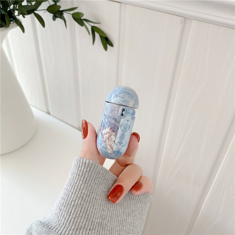 Marble iPhone AirPods Case Combo 1-Exoticase-