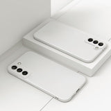 Micro Fiber Soft Silicone Samsung Galaxy Case - Exoticase - For Samsung S23 / White